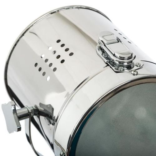 Lampe a poser en métal et bois - H 68 cm - Blanc - Photo n°2; ?>