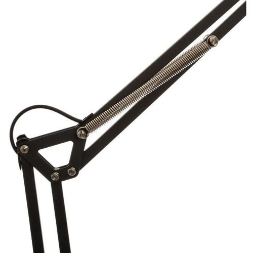 Lampe de bureau en métal - E27 - 40 W - H. 68,5 cm - Noir - Photo n°2; ?>