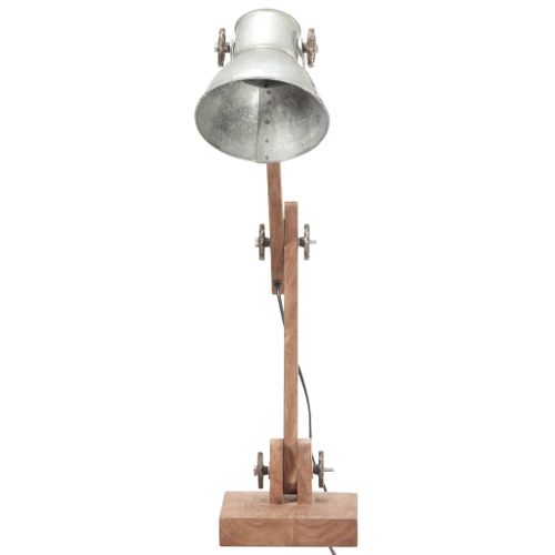 Lampe de bureau industrielle Argenté Rond 58x18x90 cm E27 - Photo n°3; ?>