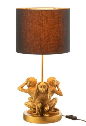 Lampe de chevet singe doré Jacynthe H 1.96 cm - Photo n°2; ?>