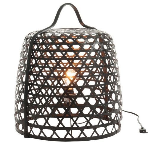 Lampe de table bambou noir Cintee - Photo n°2; ?>