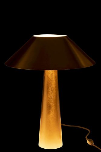Lampe de table parapluie métal doré Ysarg - Photo n°2; ?>