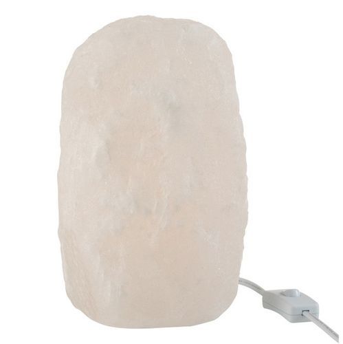 Lampe de table pierre de sel blanche Liray - Lot de 2 - Photo n°2; ?>