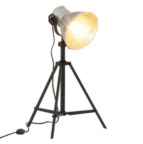 Lampe de table réglable métal gris et noir Verde - Photo n°2; ?>