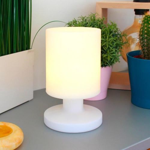 Lampe de table sans fil LED blanc chaud LILY W21 H21cm - Photo n°2; ?>