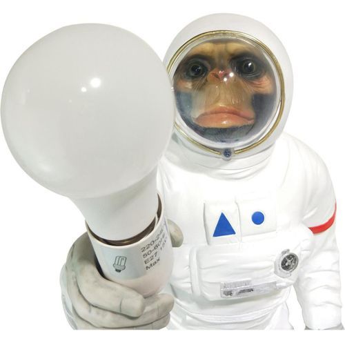 Lampe de table singe astronaute polyrésine blanche Ewton - Photo n°3; ?>