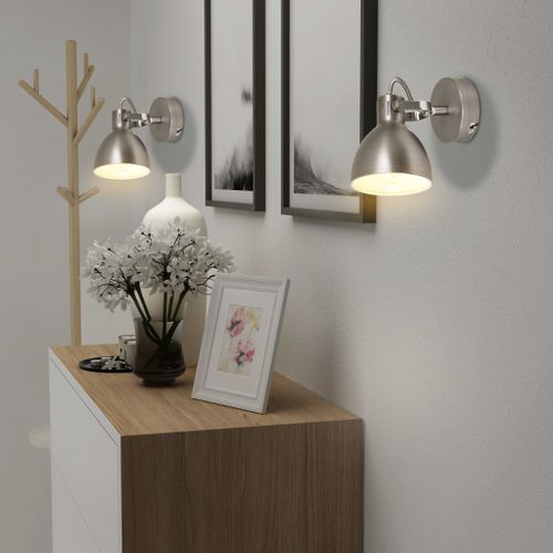 Lampe Murale 2 Pcs Pour 2 Ampoules E14 Gris 19 Lampe murale 2 pcs pour 2 ampoules E14 Gris - Photo n°3; ?>