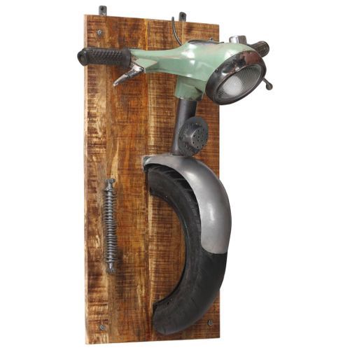 Lampe Murale En Forme De Scooter Fer Et Bois Massif De Manguier 19 Lampe murale en forme de scooter Fer et bois massif de manguier - Photo n°3; ?>