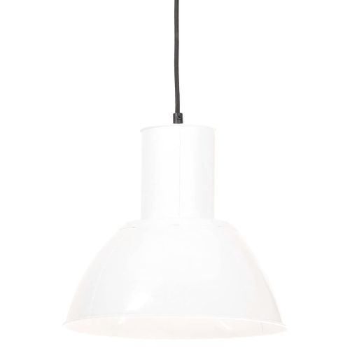 Lampe suspendue 25 W Blanc Rond 28,5 cm E27 - Photo n°2; ?>