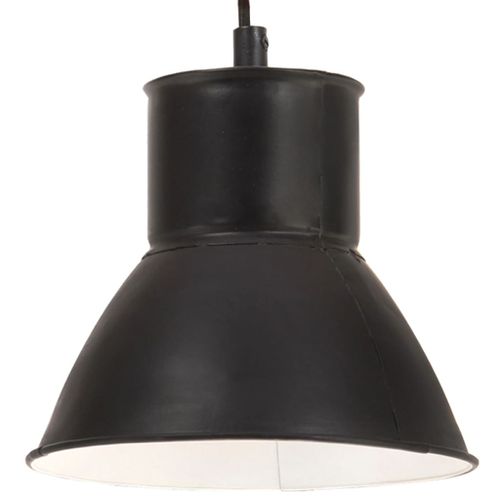 Lampe suspendue 25 W Noir Rond 17 cm E27 - Photo n°2; ?>