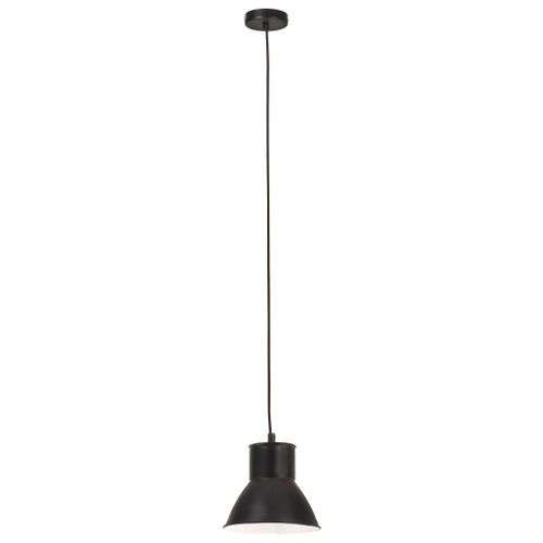 Lampe suspendue 25 W Noir Rond 17 cm E27 - Photo n°3; ?>