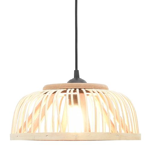 Lampe suspendue Bambou 34x14,5 cm 40 W Demi-cercle E27 - Photo n°2; ?>