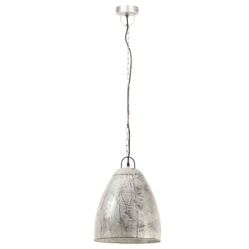 Lampe suspendue industrielle 25 W Argenté Rond 32 cm E27 - Photo n°3; ?>