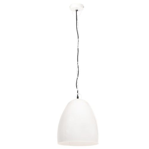 Lampe suspendue industrielle 25 W Blanc Rond 42 cm E27 - Photo n°3; ?>