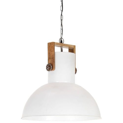 Lampe suspendue industrielle 25 W Blanc Rond Manguier 52 cm E27 - Photo n°3; ?>