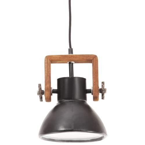 Lampe suspendue industrielle 25 W Noir Rond 19 cm E27 - Photo n°3; ?>