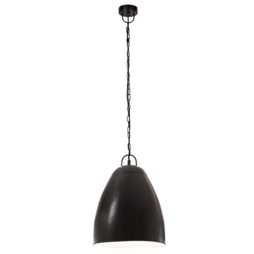 Lampe suspendue industrielle 25 W Noir Rond 32 cm E27 - Photo n°3; ?>