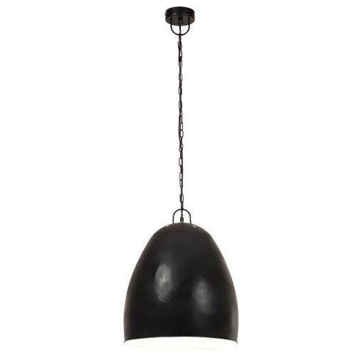Lampe suspendue industrielle 25 W Noir Rond 42 cm E27 - Photo n°3; ?>