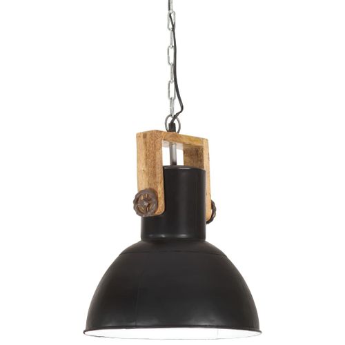 Lampe suspendue industrielle 25 W Noir Rond Manguier 32 cm E27 2 - Photo n°2; ?>