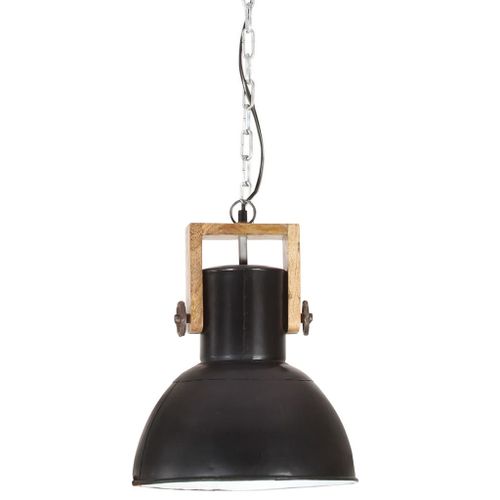 Lampe suspendue industrielle 25 W Noir Rond Manguier 32 cm E27 2 - Photo n°3; ?>
