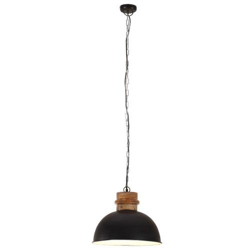 Lampe suspendue industrielle 25 W Noir Rond Manguier 42 cm E27 - Photo n°3; ?>
