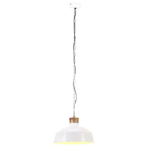 Lampe suspendue industrielle 42 cm Blanc E27 - Photo n°3; ?>
