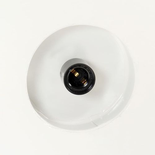 Lampe suspendue industrielle 58 cm Blanc E27 - Photo n°2; ?>