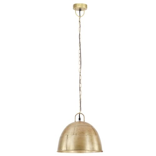 Lampe suspendue industrielle vintage 25 W Laiton Rond 31 cm E27 - Photo n°3; ?>