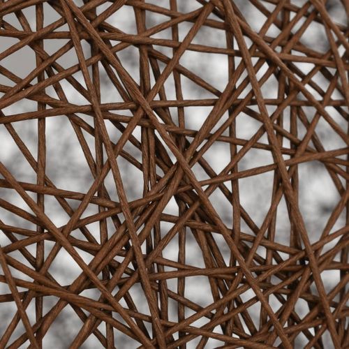 Lampe suspendue Marron Sphère 45 cm E27 - Photo n°3; ?>