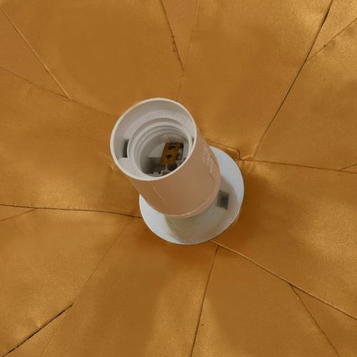 Lampe suspendue Noir et doré Ø70 cm E27 - Photo n°3; ?>