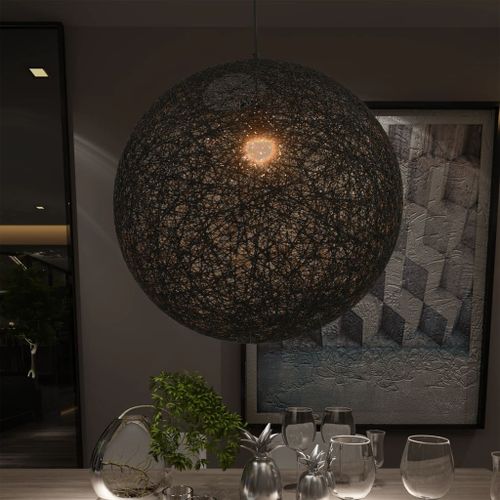 Lampe suspendue Noir Sphère 55 cm E27 - Photo n°2; ?>