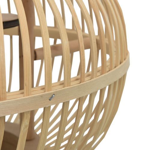 Lampe suspendue Osier 40 W 30x22 cm Globe E27 - Photo n°3; ?>