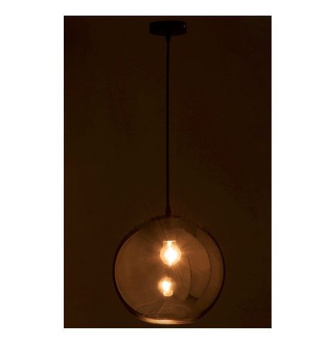 Lampe suspension boule verre argenté Liath H 270 cm - Photo n°3; ?>