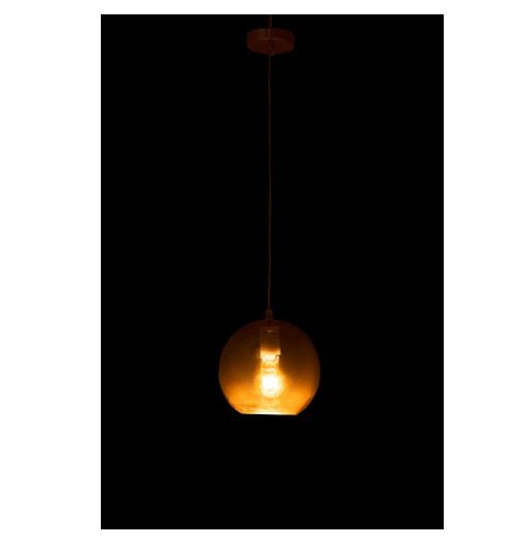 Lampe suspension boule verre doré Narsh 21 cm - Photo n°3; ?>