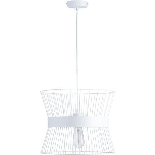 Lampe suspension métal blanc Reggin - Photo n°2; ?>