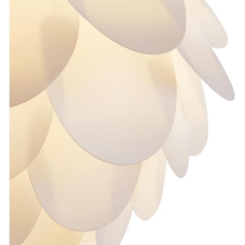Lampe suspension métal blanc Amina - Photo n°3; ?>