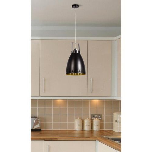 Lampe suspension métal noir Kella - Photo n°3; ?>