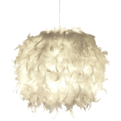 Lampe suspension plumes blanches Rivaj - Photo n°2; ?>