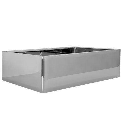 Lavabo 41 x 30 x 12 cm Céramique Argenté - Photo n°3; ?>