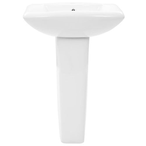 Lavabo autoportant avec socle Céramique Blanc 580x470x200 mm - Photo n°3; ?>