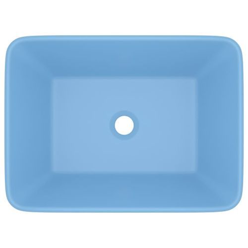 Lavabo de luxe Bleu clair mat 41x30x12 cm Céramique - Photo n°3; ?>