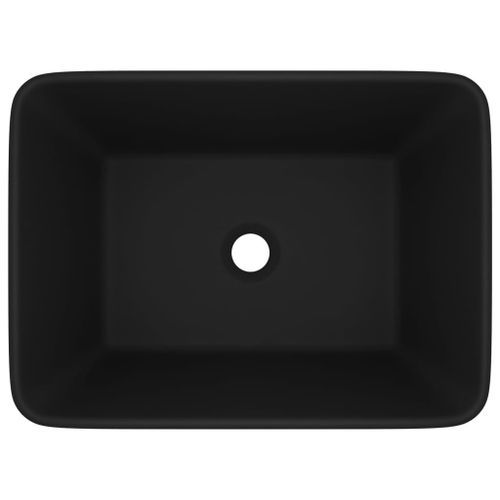 Lavabo de luxe Noir mat 41x30x12 cm Céramique - Photo n°3; ?>