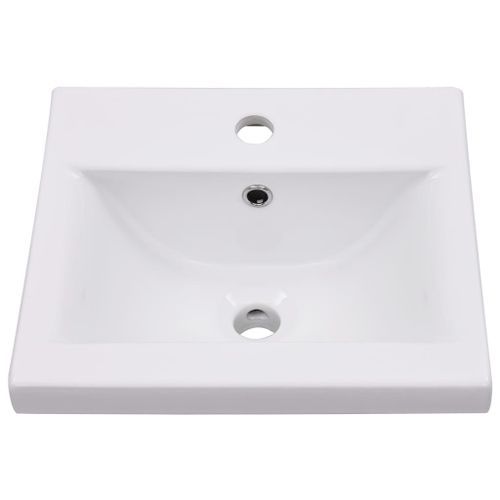 Lavabo encastré 42 x 39 x 18 cm Céramique Blanc - Photo n°3; ?>