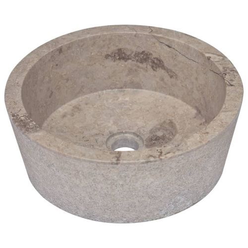 Lavabo Gris Ø40x15 cm Marbre - Photo n°2; ?>