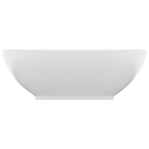 Lavabo ovale de luxe Blanc mat 40x33 cm Céramique - Photo n°3; ?>