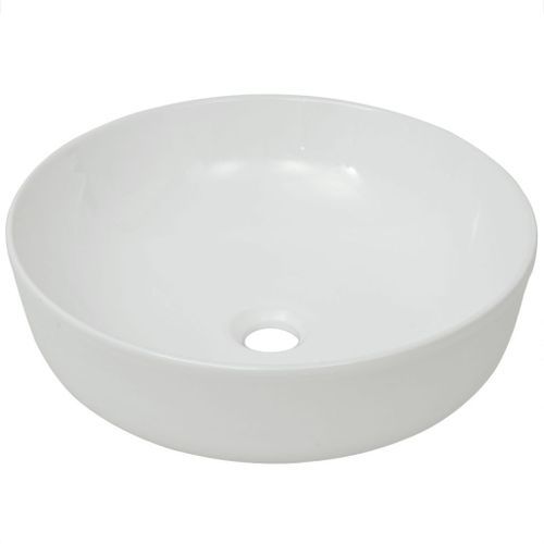 Lavabo ronde Céramique Blanc 41,5 x 13,5 cm - Photo n°2; ?>