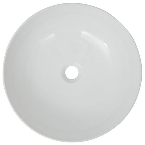 Lavabo ronde Céramique Blanc 41,5 x 13,5 cm - Photo n°3; ?>