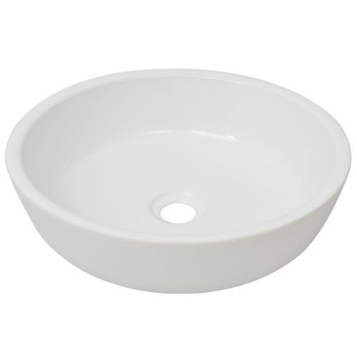 Lavabo ronde Céramique Blanc 42 x 12 cm - Photo n°2; ?>