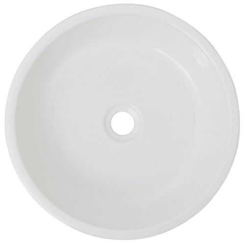 Lavabo ronde Céramique Blanc 42 x 12 cm - Photo n°3; ?>