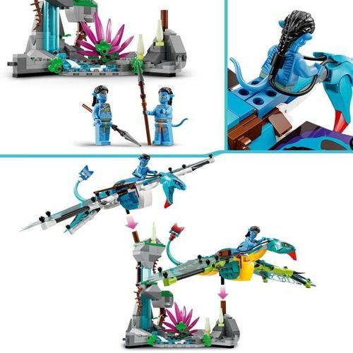 LEGO Avatar 75572 Le Premier Vol en Banshee de Jake & Neytiri, Jouet Pandora, avec Animaux - Photo n°3; ?>